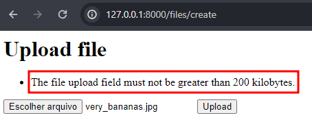 Default max size validation violation message, shown in the frontend.